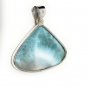 Larimar Pendant; GemSterling Silver Pendant Natural Gemstone Pendant 43.75mm X 42mm Default Title