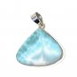 Larimar Pendant; GemSterling Silver Pendant Natural Gemstone Pendant 43.75mm X 42mm Default Title