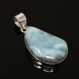 Larimar Pendant; GemstoSterling Silver Pendant Natural Gemstone Pendant 43mm X 21mm Default Title