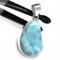 Larimar Pendant; GemstoSterling Silver Pendant Natural Gemstone Pendant 43mm X 21mm Default Title