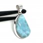 Larimar Pendant; GemstoSterling Silver Pendant Natural Gemstone Pendant 43mm X 21mm Default Title