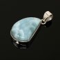 Larimar Pendant; GemstoSterling Silver Pendant Natural Gemstone Pendant 43mm X 21mm Default Title
