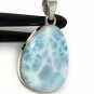 Larimar Pendant; GemsSterling Silver Pendant Natural Gemstone Pendant 43mm X 25.3mm Default Title