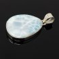 Larimar Pendant; GemsSterling Silver Pendant Natural Gemstone Pendant 43mm X 25.3mm Default Title