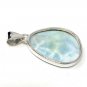 Larimar Pendant; GemsSterling Silver Pendant Natural Gemstone Pendant 43mm X 25.3mm Default Title