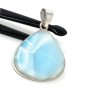 Larimar Pendant; GemSterling Silver Pendant Natural Gemstone Pendant 44mm x 33.35mm Default Title