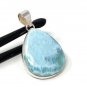 Larimar Pendant; GemSterling Silver Pendant Natural Gemstone Pendant 46mm X 26.75mm Default Title