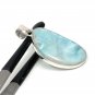 Larimar Pendant; GSterling Silver Pendant Natural Gemstone Pendant 47.3mm X 19.35mm Default Title
