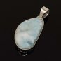 Larimar Pendant; GSterling Silver Pendant Natural Gemstone Pendant 47.3mm X 19.35mm Default Title