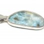 Larimar Pendant; GSterling Silver Pendant Natural Gemstone Pendant 47.3mm X 19.35mm Default Title