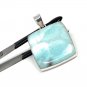 Larimar Pendant; GemsSterling Silver Pendant Natural Gemstone Pendant 47mm x 30.5mm Default Title