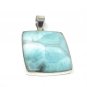Larimar Pendant; GemsSterling Silver Pendant Natural Gemstone Pendant 47mm x 30.5mm Default Title