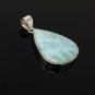 Larimar Pendant; GemstoSterling Silver Pendant Natural Gemstone Pendant 48.25x 27mm Default Title