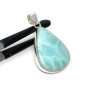 Larimar Pendant; GemstoSterling Silver Pendant Natural Gemstone Pendant 48.25x 27mm Default Title