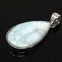 Larimar Pendant; GemSterling Silver Pendant Natural Gemstone Pendant 48.5 x 22.75mm Default Title