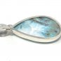 Larimar Pendant; GemSterling Silver Pendant Natural Gemstone Pendant 48.5 x 22.75mm Default Title