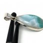Larimar Pendant; GemstoSterling Silver Pendant Natural Gemstone Pendant 48mm x 20mm Default Title