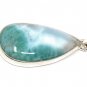 Larimar Pendant; GemstoSterling Silver Pendant Natural Gemstone Pendant 48mm x 20mm Default Title