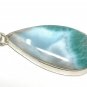 Larimar Pendant; GemstoSterling Silver Pendant Natural Gemstone Pendant 48mm x 20mm Default Title