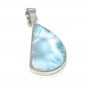 Larimar Pendant; GemstoSterling Silver Pendant Natural Gemstone Pendant 48mm x 22mm Default Title