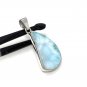 Larimar Pendant; GemstoSterling Silver Pendant Natural Gemstone Pendant 48mm x 22mm Default Title