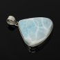 Larimar Pendant; GemstoSterling Silver Pendant Natural Gemstone Pendant 48mm X 38mm Default Title