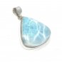 Larimar Pendant; GemstoSterling Silver Pendant Natural Gemstone Pendant 48mm X 38mm Default Title