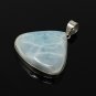 Larimar Pendant; GemstoSterling Silver Pendant Natural Gemstone Pendant 48mm X 38mm Default Title