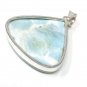 Larimar Pendant; GemstoSterling Silver Pendant Natural Gemstone Pendant 48mm X 38mm Default Title
