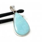 Larimar Pendant; GemstSterling Silver Pendant Natural Gemstone Pendant 50.45 x 24mm Default Title