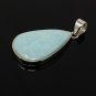 Larimar Pendant; GemstSterling Silver Pendant Natural Gemstone Pendant 50.45 x 24mm Default Title