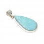 Larimar Pendant; GemstSterling Silver Pendant Natural Gemstone Pendant 50.45 x 24mm Default Title