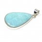 Larimar Pendant; GemstSterling Silver Pendant Natural Gemstone Pendant 50.45 x 24mm Default Title