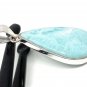Larimar Pendant; GemSterling Silver Pendant Natural Gemstone Pendant 50mm x 22.35mm Default Title