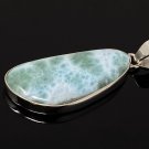 Larimar Pendant; GemSterling Silver Pendant Natural Gemstone Pendant 51.5 X 18.45mm Default Title