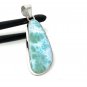 Larimar Pendant; GemSterling Silver Pendant Natural Gemstone Pendant 51.5 X 18.45mm Default Title