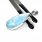 Larimar Pendant; GemSterling Silver Pendant Natural Gemstone Pendant 51.75 x 17.5mm Default Title