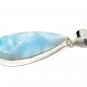 Larimar Pendant; GemSterling Silver Pendant Natural Gemstone Pendant 51.75 x 17.5mm Default Title