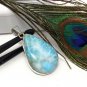 Larimar Pendant; Sterling Silver Pendant Natural Gemstone Pendant 51.75mm X 26.85mm Default Title