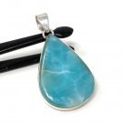 Larimar Pendant; GemsSterling Silver Pendant Natural Gemstone Pendant 51mm X 27.3mm Default Title