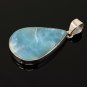 Larimar Pendant; GemsSterling Silver Pendant Natural Gemstone Pendant 51mm X 27.3mm Default Title