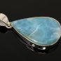 Larimar Pendant; GemsSterling Silver Pendant Natural Gemstone Pendant 51mm X 27.3mm Default Title