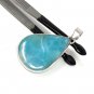 Larimar Pendant; GemsSterling Silver Pendant Natural Gemstone Pendant 51mm X 27.3mm Default Title