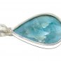 Larimar Pendant; GemsSterling Silver Pendant Natural Gemstone Pendant 51mm X 27.3mm Default Title