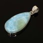 Larimar Pendant; GemsSterling Silver Pendant Natural Gemstone Pendant 52.5mm x 23mm Default Title