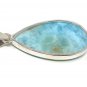 Larimar Pendant; GemsSterling Silver Pendant Natural Gemstone Pendant 52.5mm x 23mm Default Title