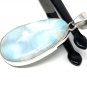 Larimar Pendant; GeSterling Silver Pendant Natural Gemstone Pendant 53.75 X 28.15mm Default Title