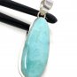 Larimar Pendant; GemstoSterling Silver Pendant Natural Gemstone Pendant 53mm X 18mm Default Title