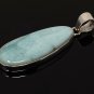 Larimar Pendant; GemstoSterling Silver Pendant Natural Gemstone Pendant 53mm X 18mm Default Title