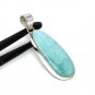 Larimar Pendant; GemstoSterling Silver Pendant Natural Gemstone Pendant 53mm X 18mm Default Title